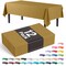 Exquisite 12-Pack Premium Plastic Tablecloth 54in. x 108in. Rectangle Plastic Table Cover